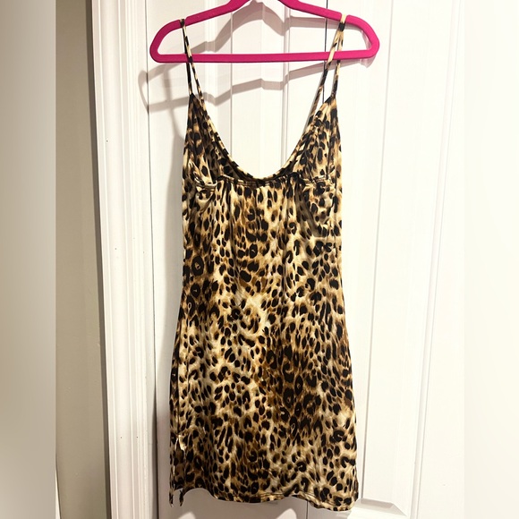 Leopard Satin Dress - Picture 2 of 2
